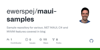 Image showing title graphic of maui-samples repository